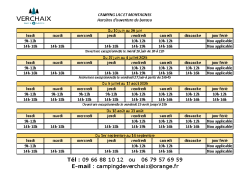 Planning bureau Ete 2025
