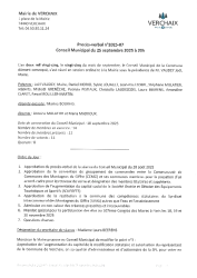 PV7 du 25 septembre 2025